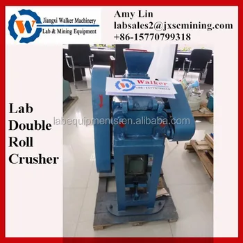 mini crushing machine laboratory double roll crusher