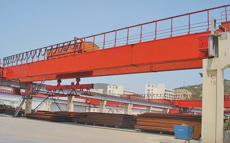 magnet double girder overhead bridge crane 300 ton