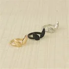 wholesale punk style angelic wing alloy open ring for lady