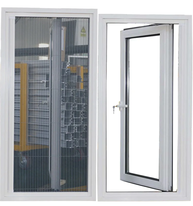 Aluminium thermal break hurricane impact window hinge casement windows with Germany hardware
