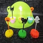 Party Supply Pumpkin Pick Plastic Halloween Pick