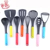 YQ009 FDA/LFGB 7 pieces colorful non-stick cooking utensil kitchenware