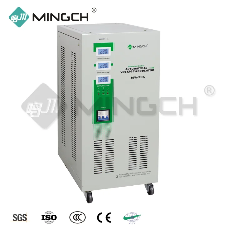 MINGCH Automatic Avr control 380V output precision 1% ac 220v 4000w 10000w scr voltage regulator