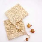 High Quality sisal soap bag with Drawstring