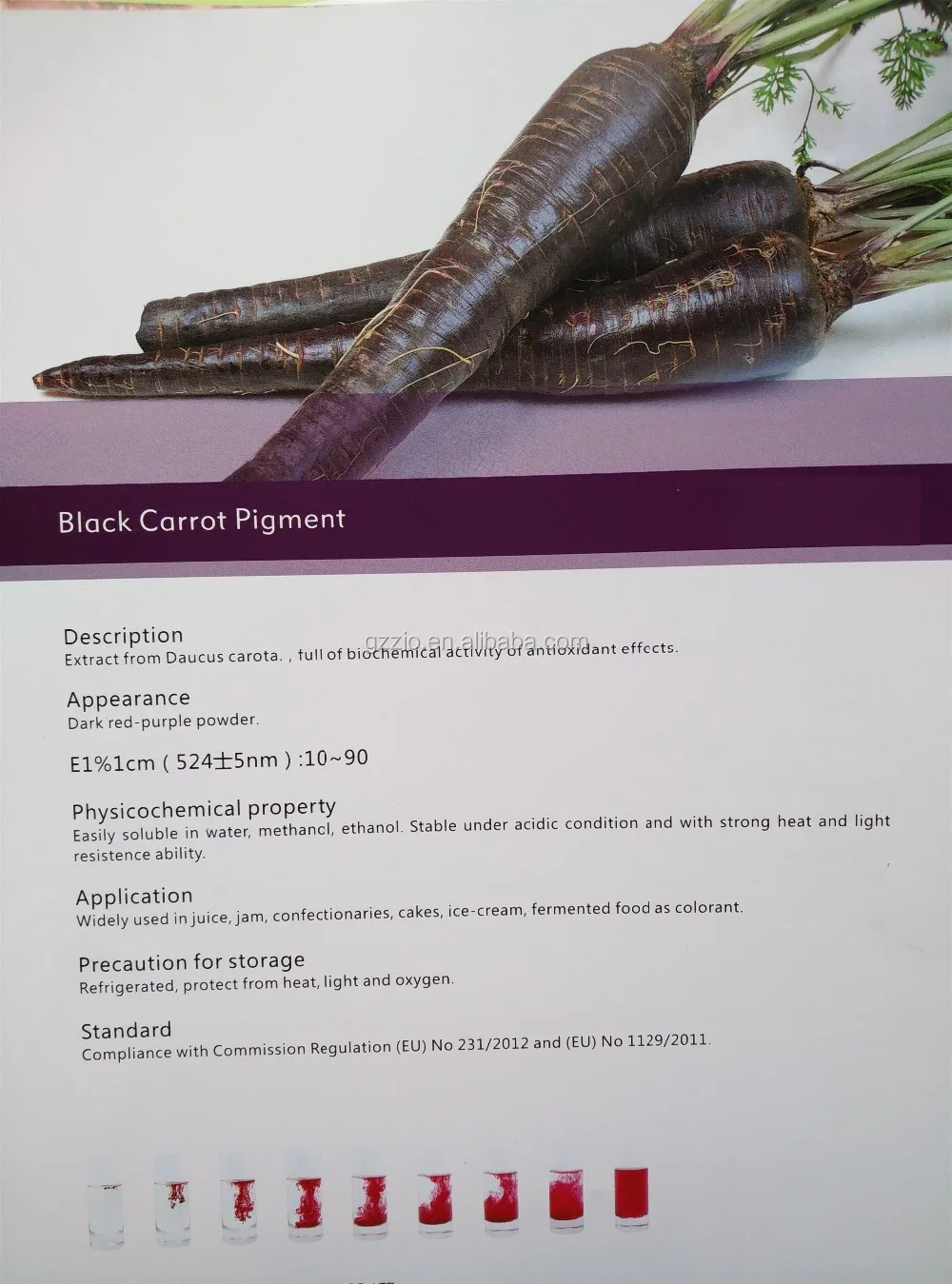 blackcarrot,carrotcartoon black carrot pigment food color powder.