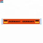 Cheap Acrylic Custom Printed Knitted Football Scarf Sport GERMANY flag logo scarf