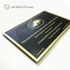 Manufacturer Custom School Decorative Brass Plaque Engraved Metal Plaque