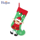 3D Fleece Christmas Elf Stocking With Legs