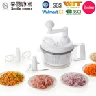 Manual swift chopper mixer spinner food processor