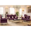 Genuine leather living room sofa chair in china, wholesale classic Burgundy leather sofa