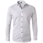 Wholesale High Quality Cotton Men Dress Shirts Office Long Sleeve Latest Formal Shirt Designs For Men