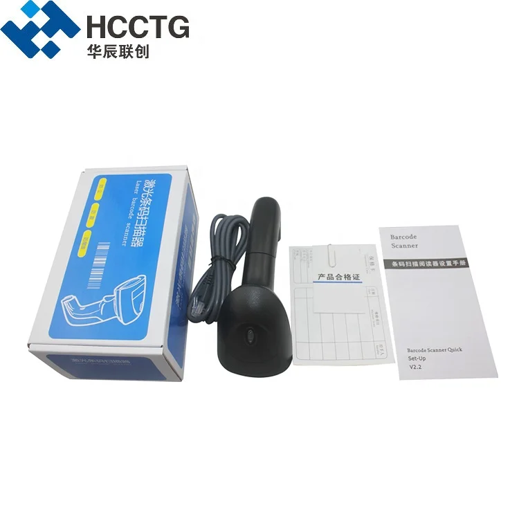 Dustproof Waterproof ABS Cheap Auto 1D Laser Barcode Scanner HS-6100