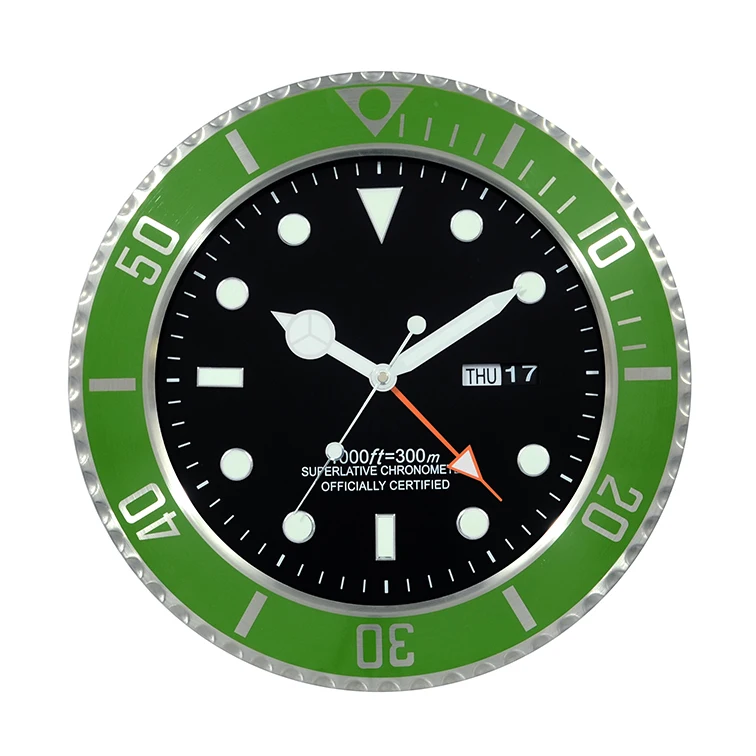 wholesale luxury home decor luminous dial and day date watch wall clock, Customized color
wholesale luxury home decor luminous dial and day date watch wall clock, Customized color