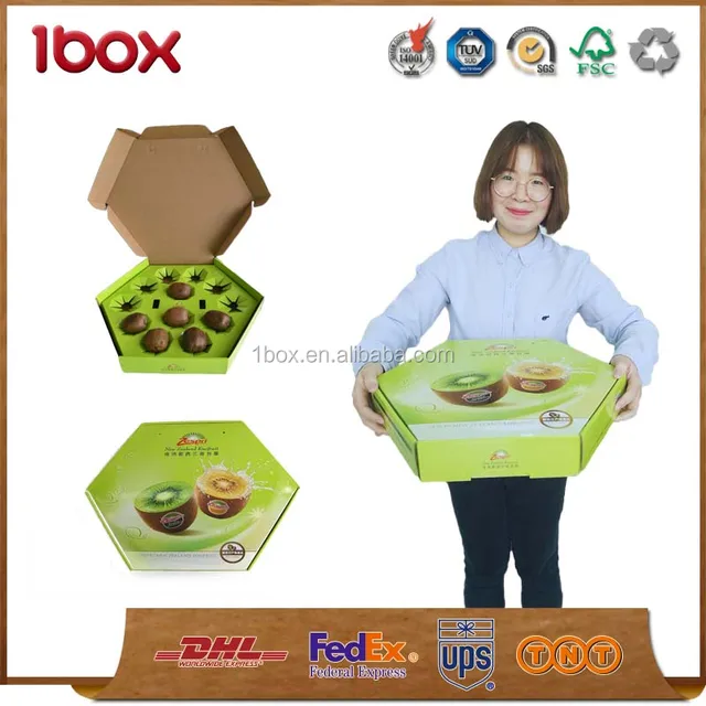 sale hexagon shape custom printing carton packaging shipping box