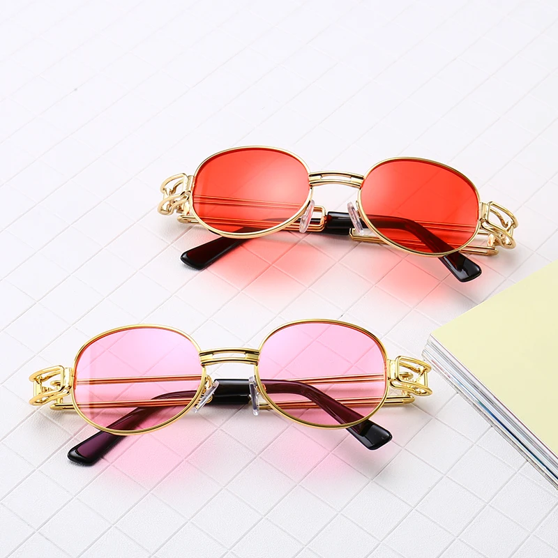 2019 Hot Selling Small Oval Gold Frame Multicolor Fashion Sunglasses, Customed color
2019 Hot Selling Small Oval Gold Frame Multicolor Fashion Sunglasses, Customed color