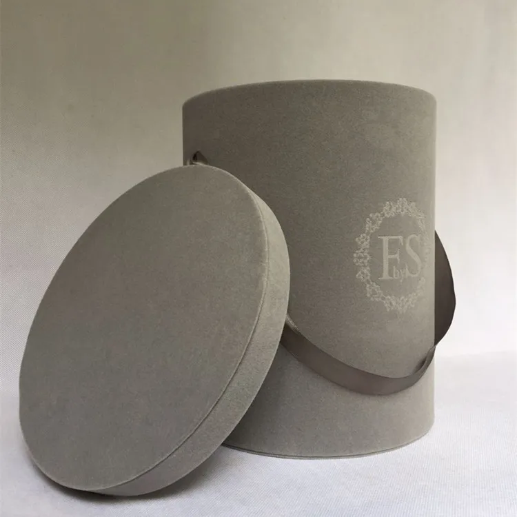 Wholesale Customized Velvet Round Flower Boxes 6.jpg