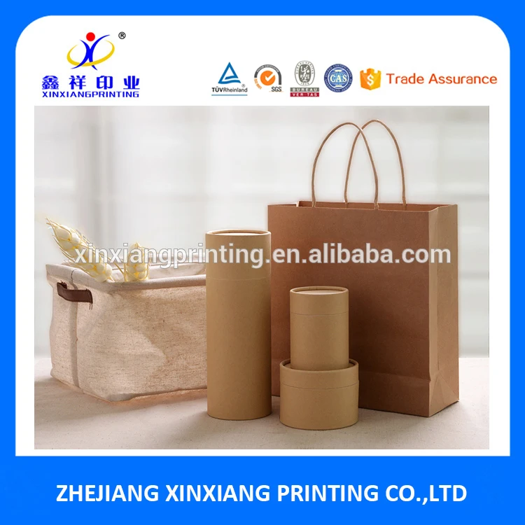 customized wholesale cylinder packaging boxes kraft gift box
