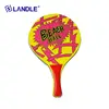 plastic wooden MDF carbon rackets set inflatable globe beach ball