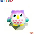 2019 hot sell PU foam squeeze anti stress mini soft cute owl animal gift set for promotional.