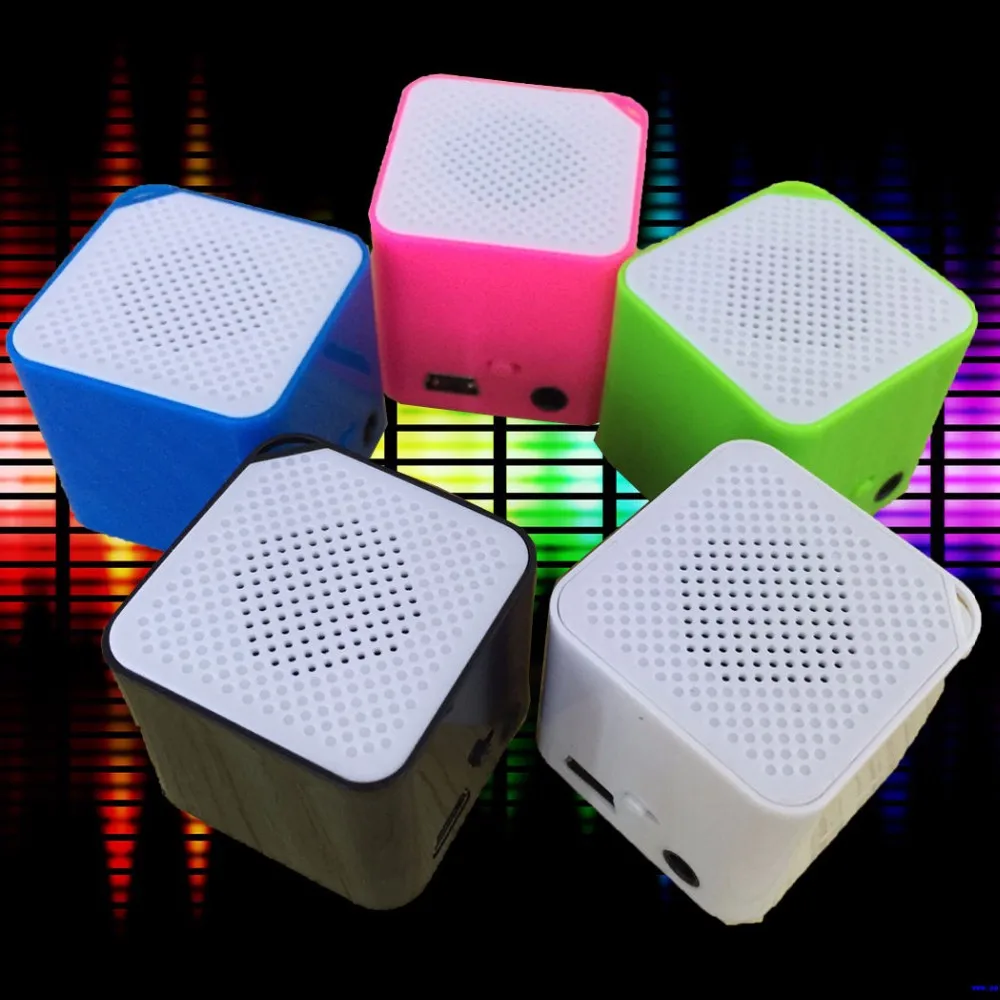 2017 New Trend Portable Mini Square Magic Cube Mp3 Player With Speaker