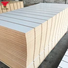 Wood Fiber Mdf Slatwall Good Quality 1220*2440*16mm Melamine Mdf Slatwall / Slotted Panels
