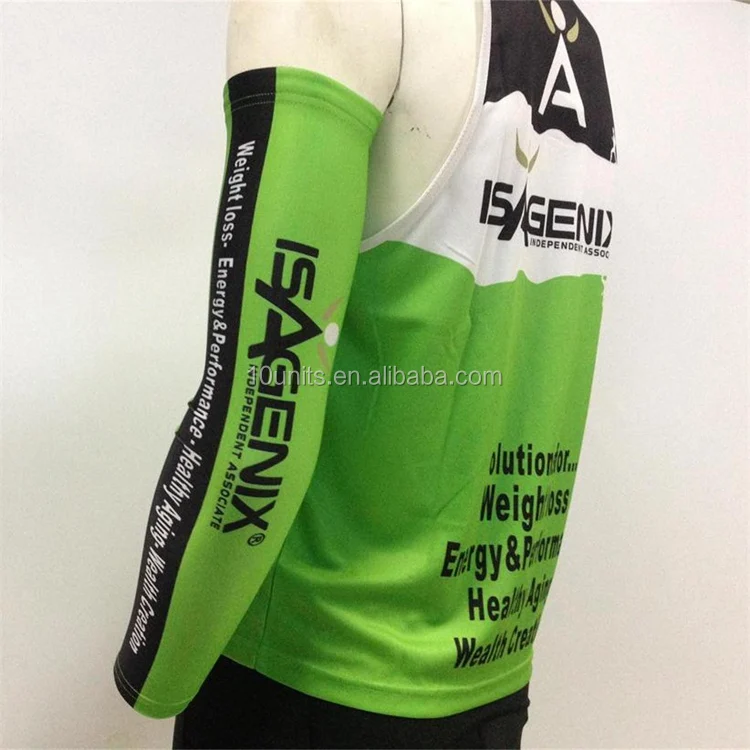 custom sublimation compression sports protective arm sleeves