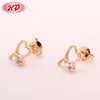 Guangzhou factory rose gold plated earring samples 2018