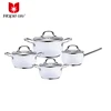 Buy wholesale china best price polished surgical steel cookware sets