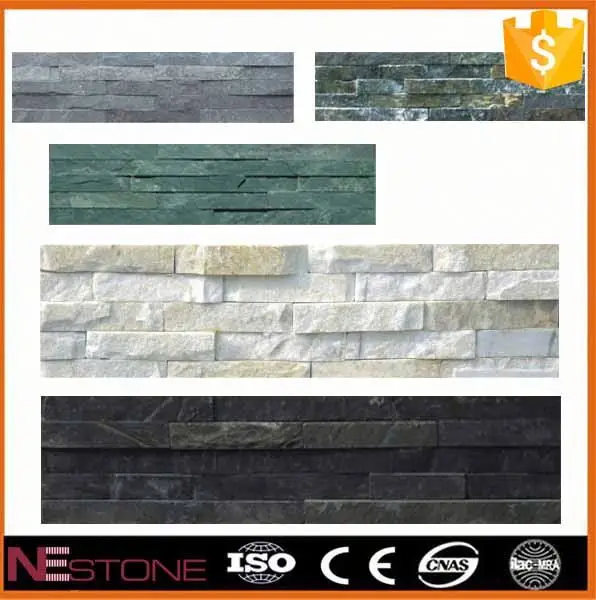 Basalt slate chiseled grey kitchen stone interior wall cladding