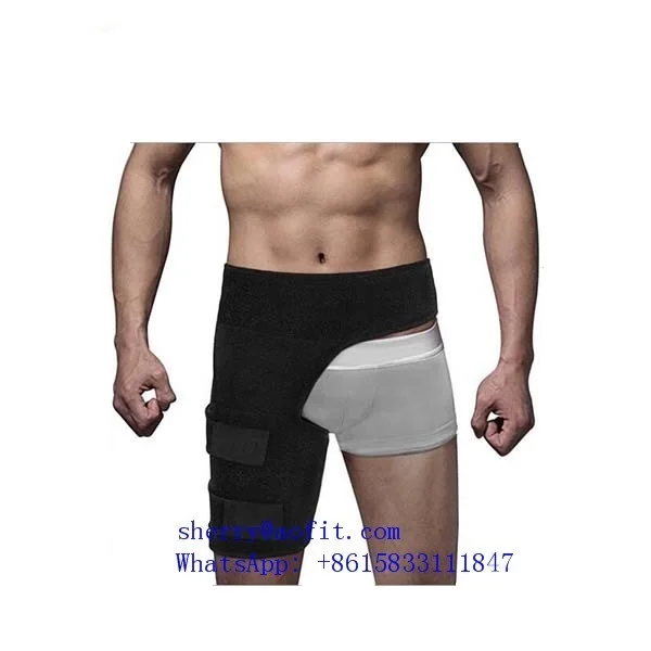 Adjustable Groin Support Compression Wrap, Black 
Adjustable Groin Support Compression Wrap, Black