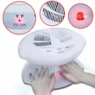 Professional Air Nail Fan Blow Dryer Machine Automatic Sensor Both Hands Warm Cool Breeze