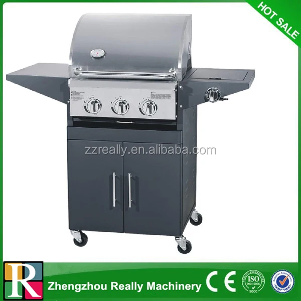 3 burners vertical barbecue frill