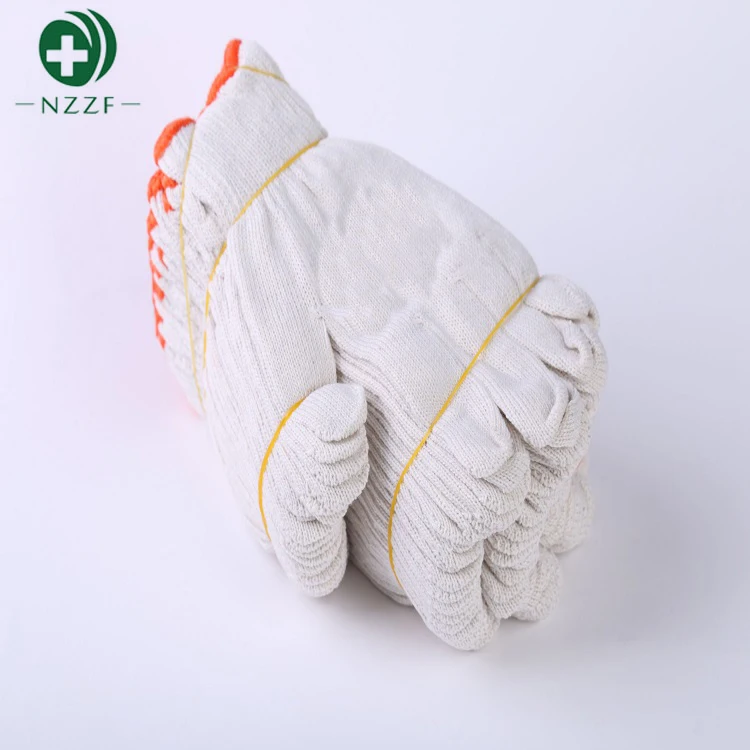 Manufacturer supply cotton knitted cotton work hand gloves