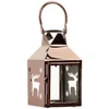 Metal Bronze Painted Cut-Out Lantern Reindeer Wedding Candle Lantern Vietnamese Lantern