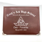 Custom leather degree certificate folder A4 diploma holder or cover