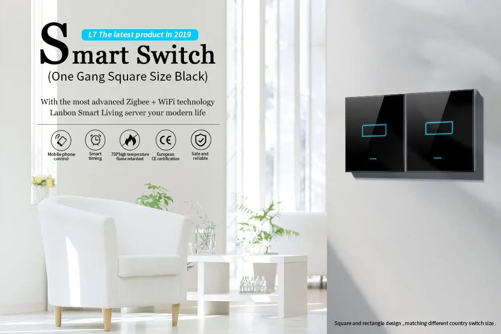 New Design Zigbee wifi remote control Hotel 1 2 3 channel Smart touch wall switch Smart Home Wireless Light Switch - ANKUX.COM