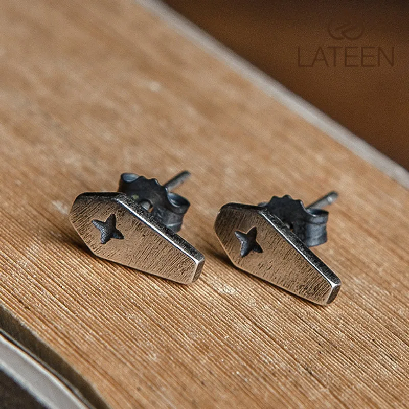 Punk S925 sterling silver cross gothic rock earrings for women and men, Silver color
Punk S925 sterling silver cross gothic rock earrings for women and men, Silver color