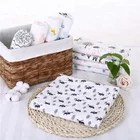 newborn baby wearable 100% cotton muslin swaddle baby blanket