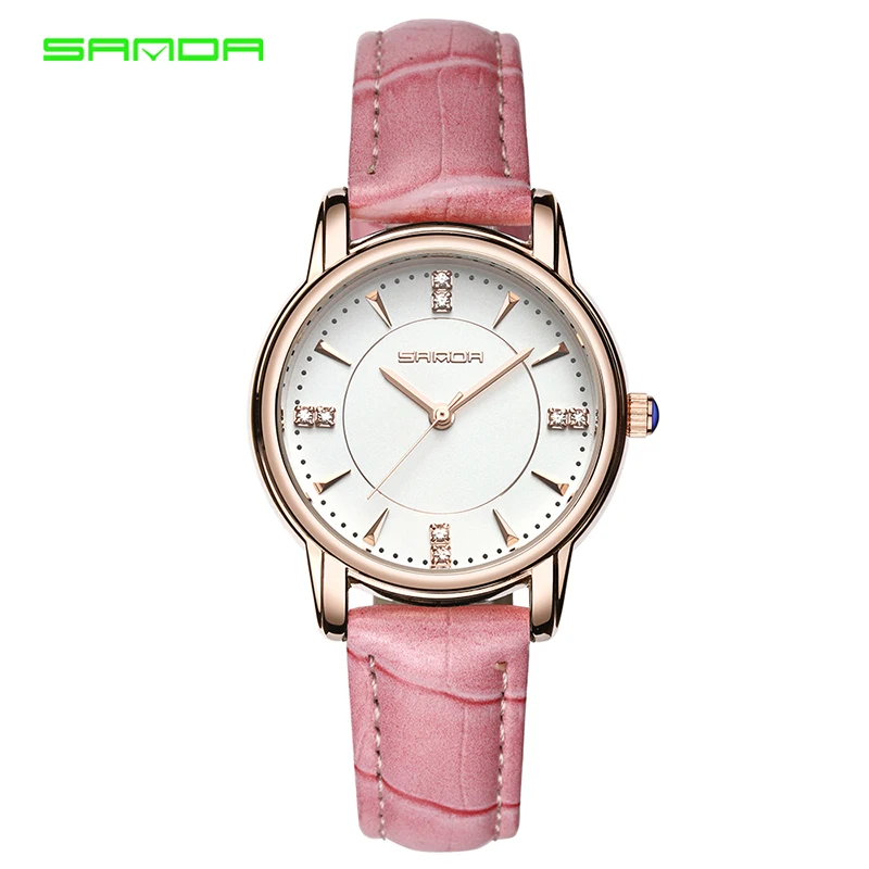SANDA 215 Leather Womens Watches Ladies Luxury Brand Famous Wrist Watch Fashion Dress Female Clock Relogio Feminino
SANDA 215 Leather Womens Watches Ladies Luxury Brand Famous Wrist Watch Fashion Dress Female Clock Relogio Feminino