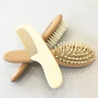 baby mini hair brush with natural goat hair bristle