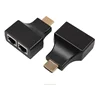 HDMI To Dual Port RJ45 Network Cable Extender by Cat 5e 6 Cable Up to 30M for HDTV HDPC STB