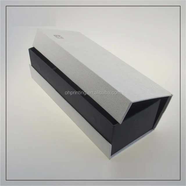 tuck top custom rigid gift box with three compartments