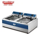 HEF-906 double commercial deep fryer,industrial deep fryer,commercial potato chip maker