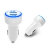 4.8A Dual USB Car Charger with shining LED light ring fast charge for iPhone