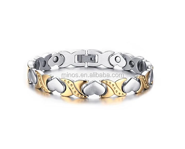 Custom 316l Mens Stainless Steel Jewelry Fashion X Love Heart Shape Health Magnetic Bracelets Power Energy Bracelet
Custom 316l Mens Stainless Steel Jewelry Fashion X Love Heart Shape Health Magnetic Bracelets Power Energy Bracelet