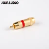 JOINAUDIO JMZY-62 Copper Solderless/Solder HIFI Blue Red RCA Connector High End For Signal Audio