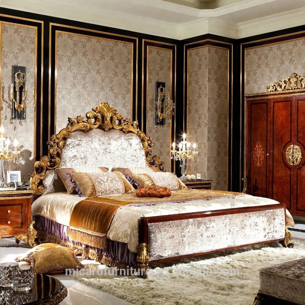 Luxury Antique Bedroom Furniture Wooden Bed With Dressing Table Buy Wooden Bed Luxury Wooden Bed Wooden Bed With Dressing Table Product On