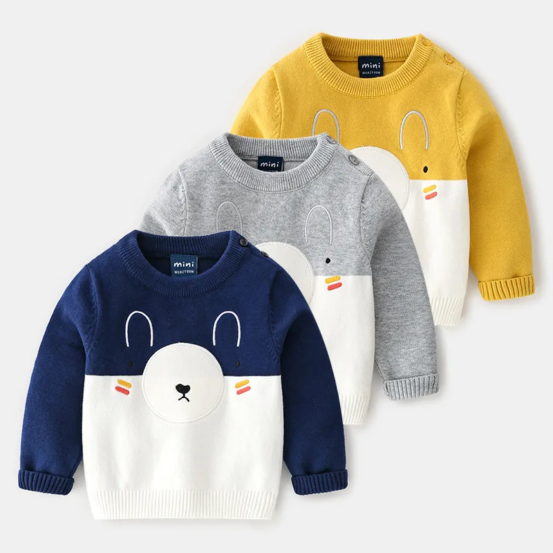 2019 Autumn Winter Baby Boy Sweaters Newborn Boys Long Sleeve Warm Knitted Clothes Baby Cartoon Woolen Sweater
2019 Autumn Winter Baby Boy Sweaters Newborn Boys Long Sleeve Warm Knitted Clothes Baby Cartoon Woolen Sweater