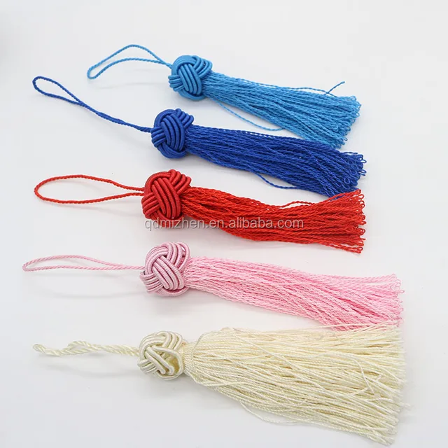 colorful knotting tassel fringe earring for girls