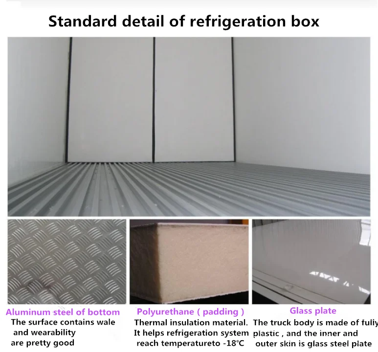 brand new mini refrigerated truck meat transport